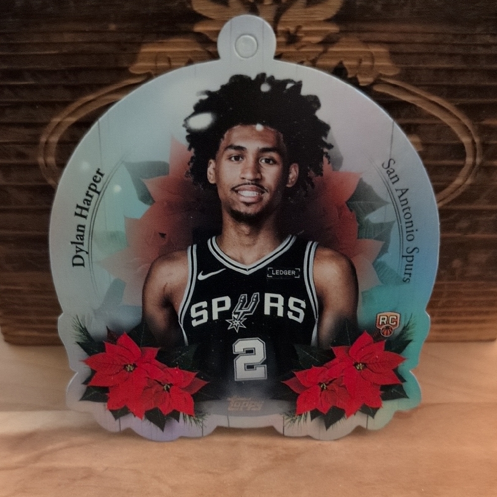 2025-26 Topps Holiday Dylan Harper Ornament Rookie Card Spurs